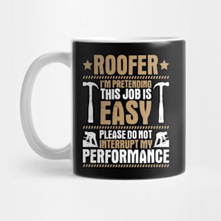 Roofer Roofing Slater Roof Tiler Thatcher Mug